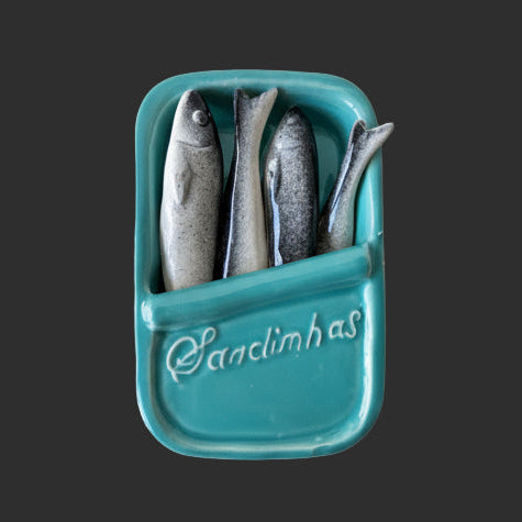 Portuguese Ceramic Sardine Tin – Handmade & Ready to Impress (No Can Opener Needed)
