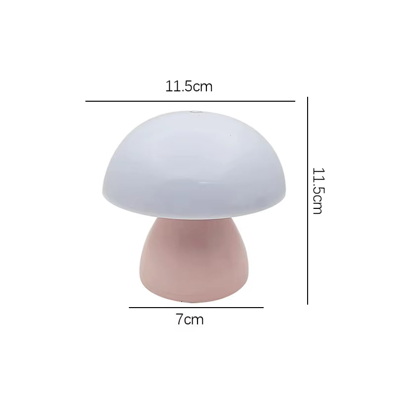 Mushroom Led Table Lamp Charging Touch Desk Coffee Bar, Hotel Bedroom Decoration, Nordic Creative Atmosphere, Small Night Light