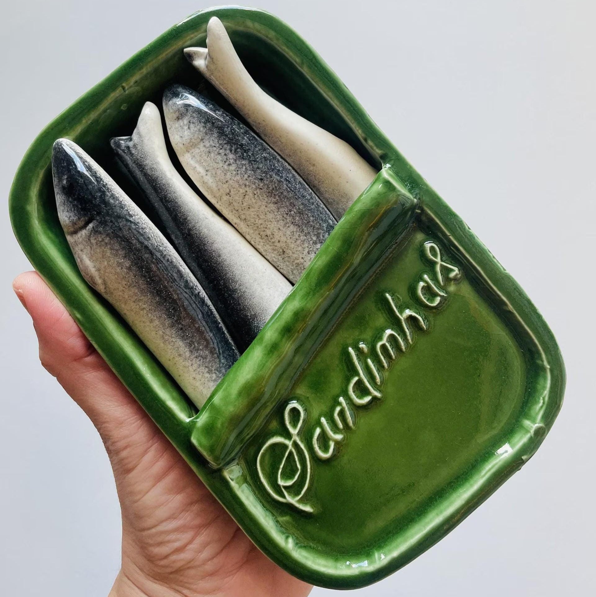 Portuguese Ceramic Sardine Tin – Handmade & Ready to Impress (No Can Opener Needed)