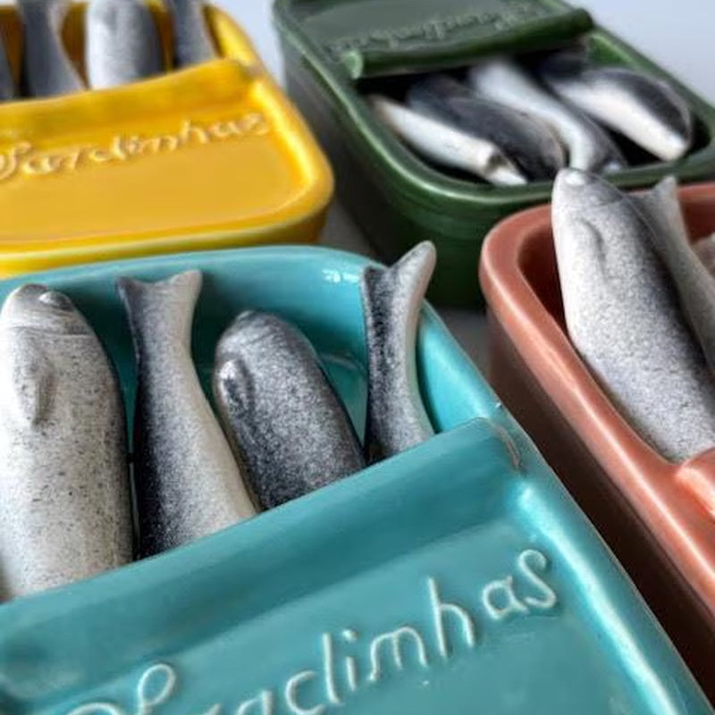 Portuguese Ceramic Sardine Tin – Handmade & Ready to Impress (No Can Opener Needed)