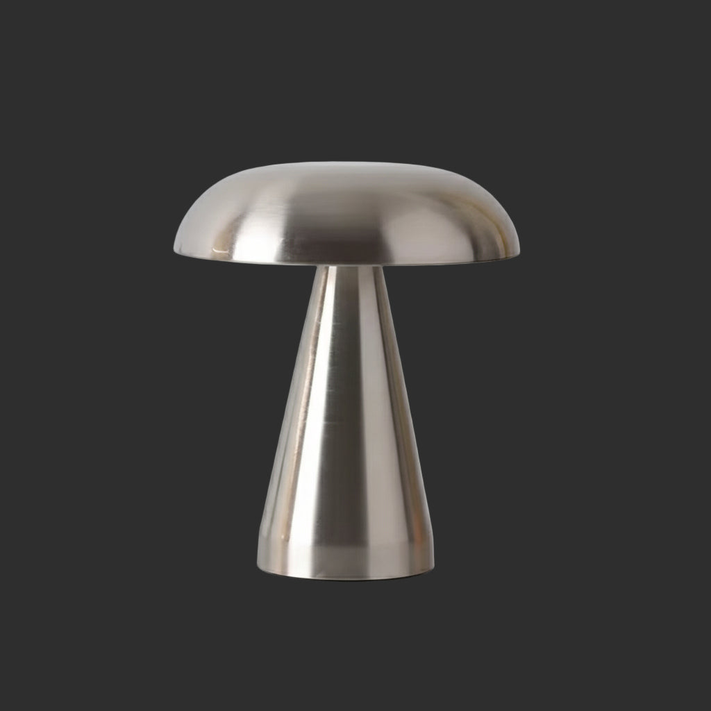 LED Table Lamp Retro Mushroom Touch Sensor Bedside Lamp Rechargeable Reading Lights for Bedroom Restaurant Bar Decor Lighting