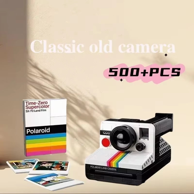 Classic Old Style Camera Decoration Model Boys and Girls Educational Assembly Building Block Toy Children'S Birthday Gift 516PCS