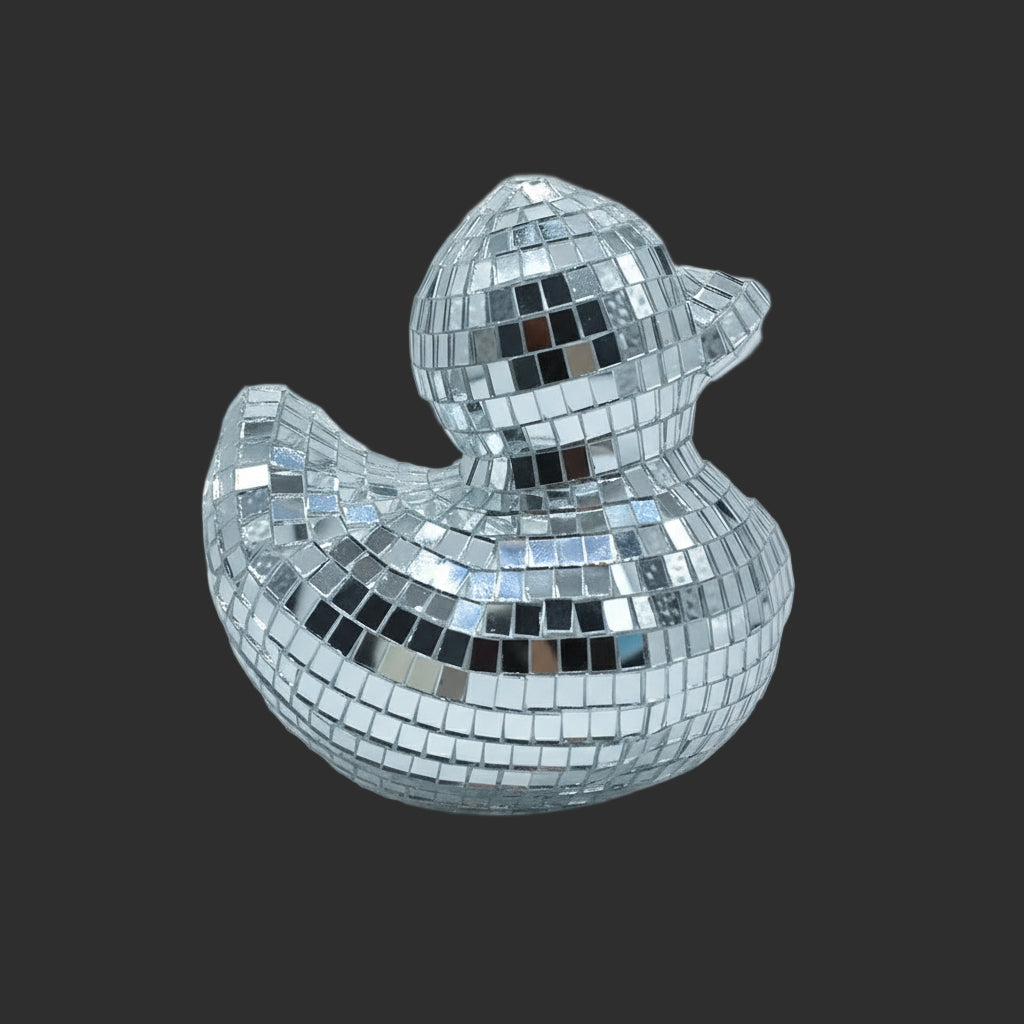 Disco Duck Bedroom Decoration Handmade Mirror Disco Ball Duck Shape Home Art Decor Modern Cute Duck for Table Ornaments