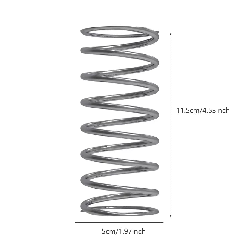 Spring Stainless Steel Cylindrical Toothbrush Stand Toothpaste Holder Pen Rack Storage Organizer Kitchen Bathroom Accessories