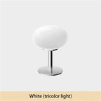 Lollipop Table Lamp Medieval Cream Glass Lamp Living Room Bedroom Study Simple Atmosphere Retro Glass Standing Lamp Home Decor