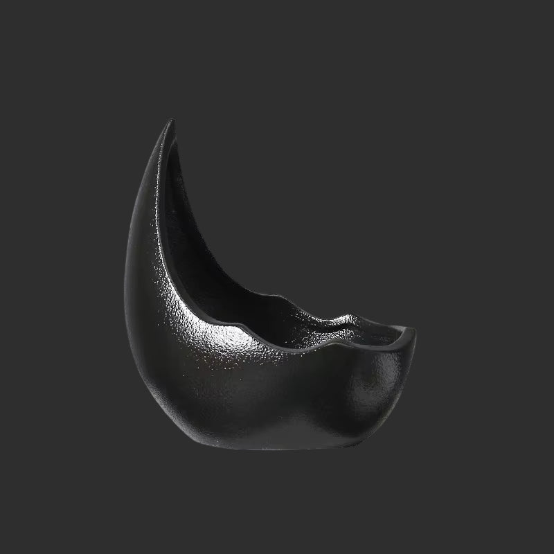 Rhinoceros Horn Shape Ceramic Flower Pot Green Plant Pot Succulent Planter Cactus Bonsai Pot Flower Container Home Decoration