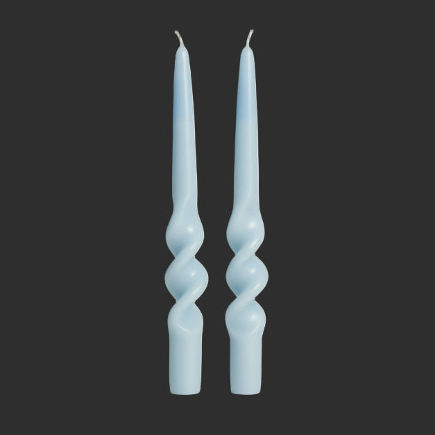 2PC Twist Taper Candles for Wedding Decoration Birthday Festival Table Decor Long Stick Nordic Unscented Handmade Candles