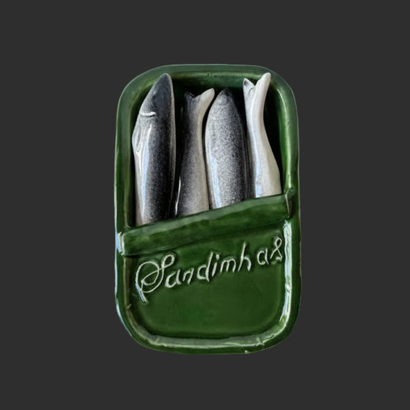 Portuguese Ceramic Sardine Tin – Handmade & Ready to Impress (No Can Opener Needed)