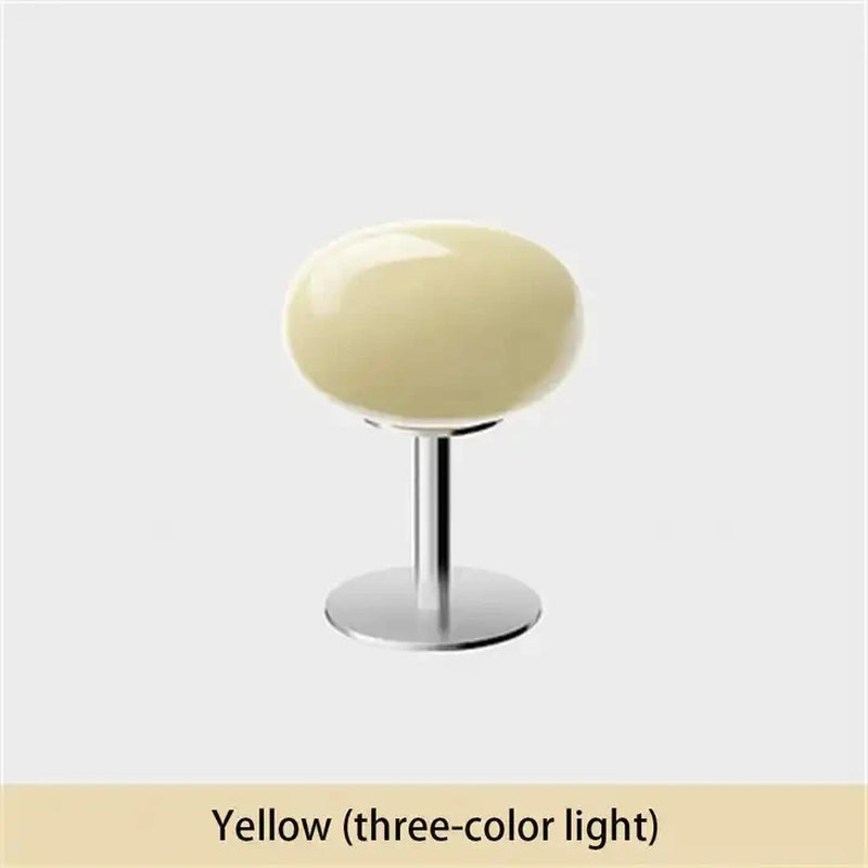 Lollipop Table Lamp Medieval Cream Glass Lamp Living Room Bedroom Study Simple Atmosphere Retro Glass Standing Lamp Home Decor