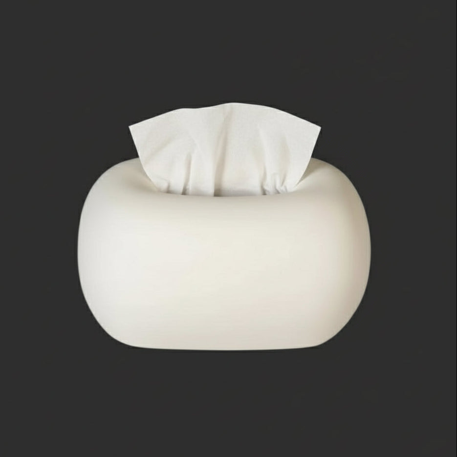 Nordic Cream Style Ceramic Tissue Box Living Room Bedroom Coffee Desktop Decoration Ornament Creative Tissue Holder Tissue Box