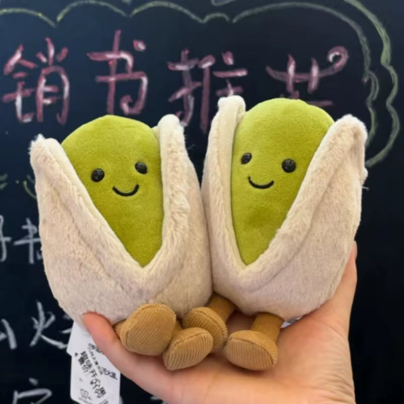12Cm Pistachio Nut Plushies Lovely Stuffed Pistachio Doll Living Room Decoration Household Cute Plush Toy Birthday Gift