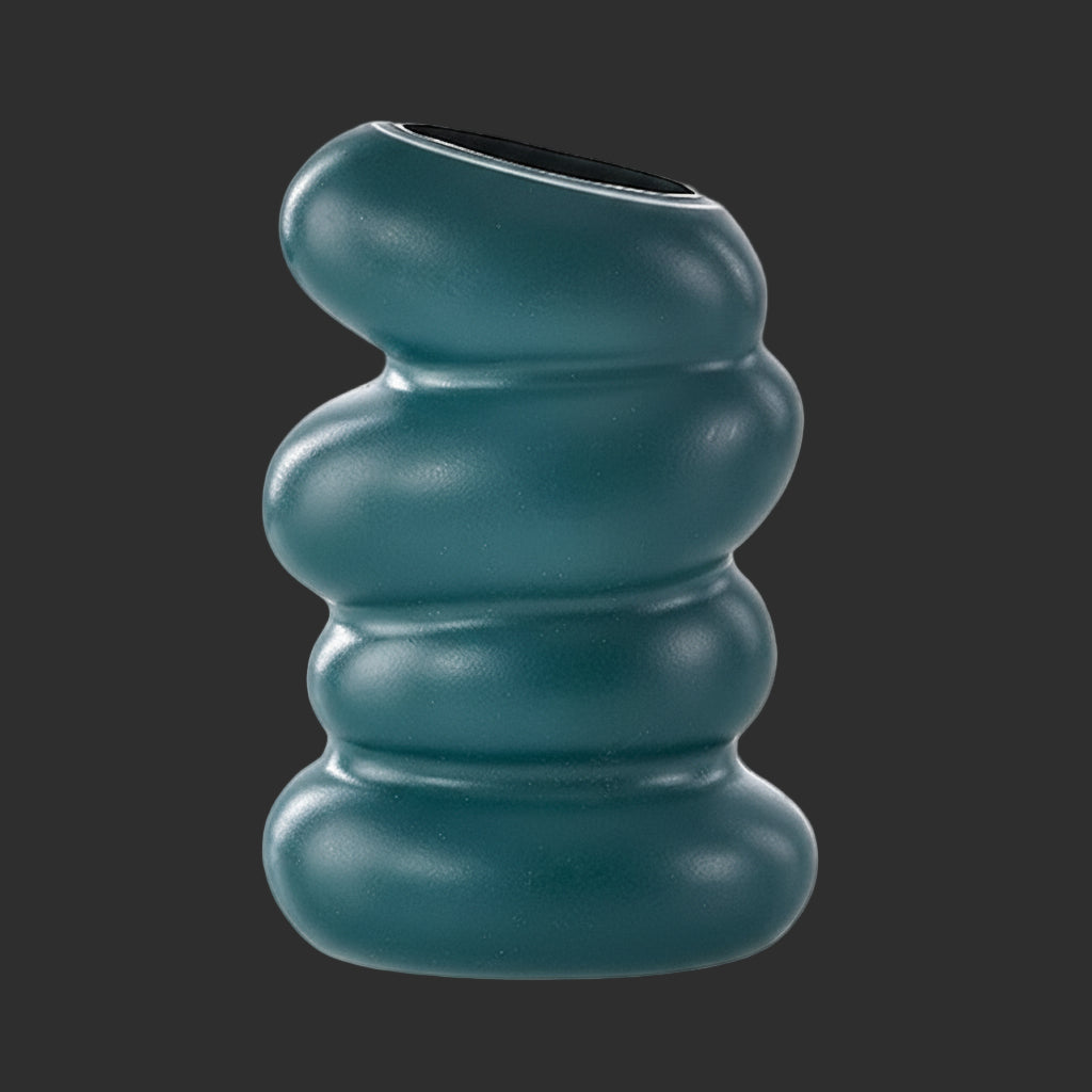 1PC Spiral Vase Home Vase Decoration Flower Decorative Twist Vase for Living Room Dining Table Office Holiday Party Decor