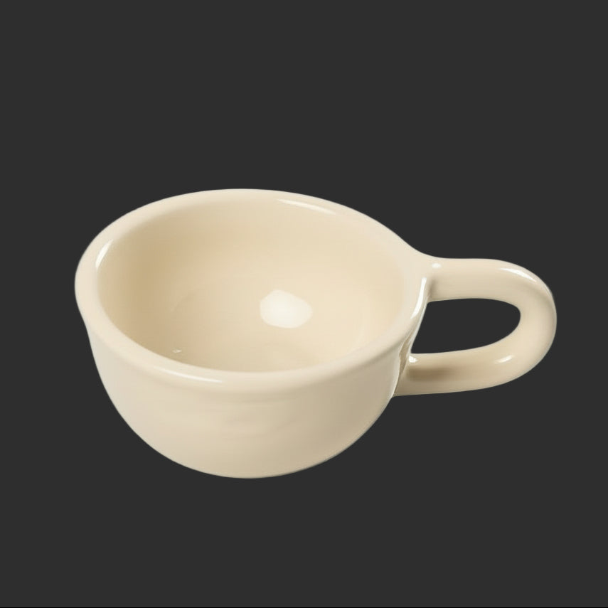 1Pc Ceramic Mugs Coffee Cups Irregular Flower Milk Tea Cup Ins Korean Style Oatmeal Breakfast Mug Drinkware Kitchen