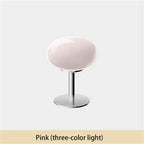 Lollipop Table Lamp Medieval Cream Glass Lamp Living Room Bedroom Study Simple Atmosphere Retro Glass Standing Lamp Home Decor