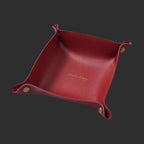 Nordic Leather Desktop Storage Tray Pu Leather Jewelry Cosmetic Key Storage Tray Desktop Folding Organizer Storage Box for Home