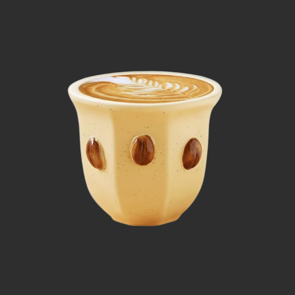 180Ml Esspresso Cup Middle Eastern Style Ceramics Mugs Hand Held Espresso Cappuccino Latte Art Coffee Cup Teacup Chritmas Gifts