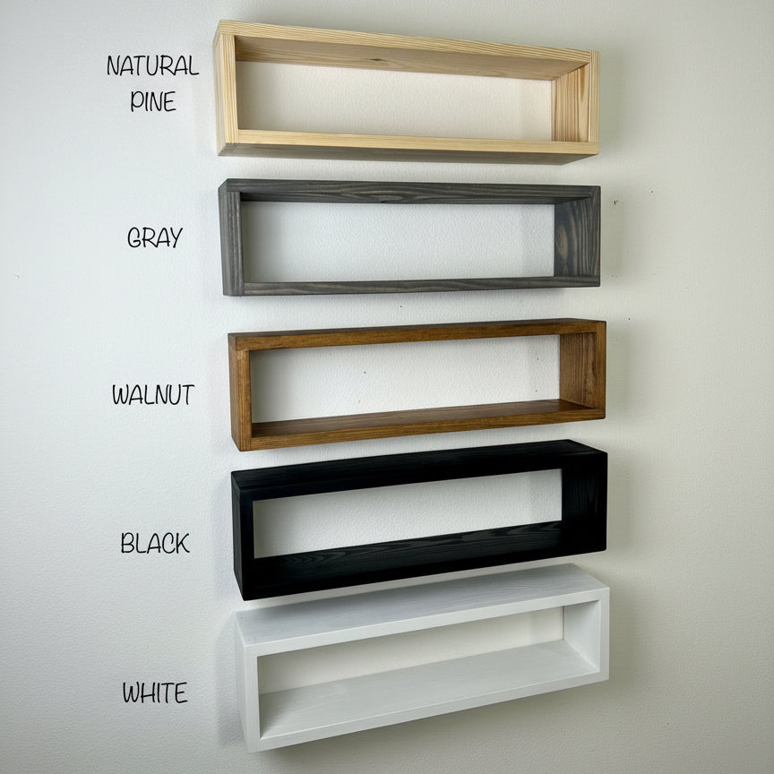 Handmade Floating Rectangle Shelf, Minimalist Bathroom Storage, Kitchen Wood Shelf, Mid Century Modern Toilet Paper Holder, Wall Décor