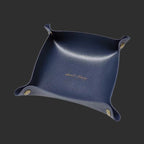 Nordic Leather Desktop Storage Tray Pu Leather Jewelry Cosmetic Key Storage Tray Desktop Folding Organizer Storage Box for Home