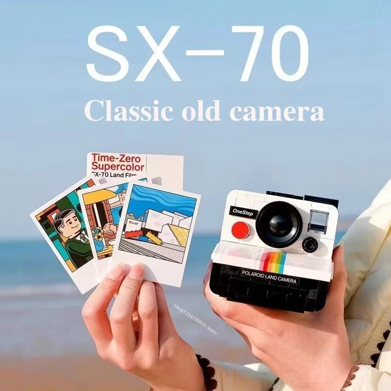 Classic Old Style Camera Decoration Model Boys and Girls Educational Assembly Building Block Toy Children'S Birthday Gift 516PCS