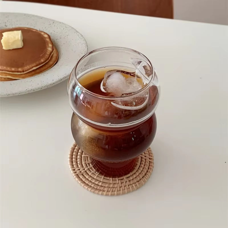 Cocktails Cups Household Latte Coffee Mug Heat Resistant Yogurt Dessert Wine Glass Cup Breakfast Drinking Glasses Drinkware Bar