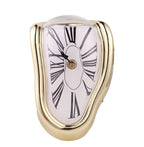 Melting Clock Funny Art Design Nordic Surrealist Desk Table Clock Silent Home Decorative Melting Time Flow Creative Desk Clock