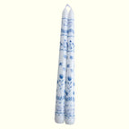 2Pcs/Box Long Scented Candles Chinese Hand-Painted Blue and White Porcelain Candle Soy Wax Candles Party Wedding Home Decor