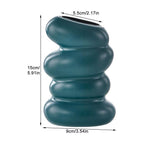 1PC Spiral Vase Home Vase Decoration Flower Decorative Twist Vase for Living Room Dining Table Office Holiday Party Decor