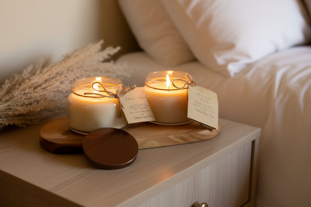 Tallow & Beeswax Candle | Crackling Wood Wick | Hand-Poured Farmhouse Candle | Natural Clean-Burning Candle | Rustic Home Décor Gift